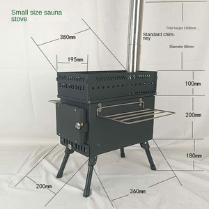 Poêle <span class=keywords><strong>de</strong></span> sauna <span class=keywords><strong>en</strong></span> bois pliable <span class=keywords><strong>en</strong></span> acier inoxydable pour extérieur 1L chauffant la sueur à la vapeur avec pierre d'humidification poêle épaissi - Product Image 3