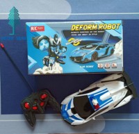 Coche de Control Remoto 2 en 1, Modelo de Vehículo Deportivo, Robot Transformable, Juguete para Niños, Regalo
