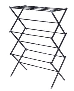 Séchoir à linge extensible à 3 niveaux, support à linge vertical portable et pliable pour le stockage intérieur extérieur - Product Image 2