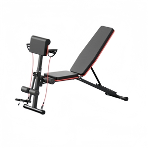 Banco de Ejercicios Multifuncional Plegable y Ajustable, Equipo de Banco para Levantamiento de Pesas para Gimnasio - Product Image 1