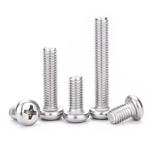 304 Stainless Steel Phillips Pan Head Screws GB818 M1 M8 Metric Grade A Construction Industry Use - Product Image 1