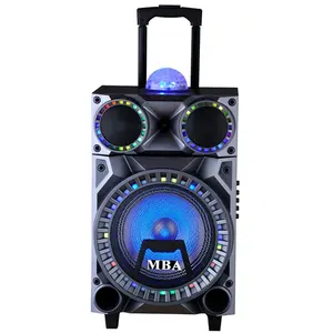 Alto-falante woofer para karaoke, tocador de 10 polegadas com luzes laser disco, bateria bt