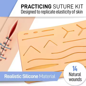 Bác Sĩ Nhiều Sử Dụng Vết Rạch Silicone Khâu Pad May Kỹ Năng Thực Hành 3 Lớp Với 14 Vết Thương Đào Tạo Vết Thương Đóng Cửa Kỹ Thuật - Product Image 3