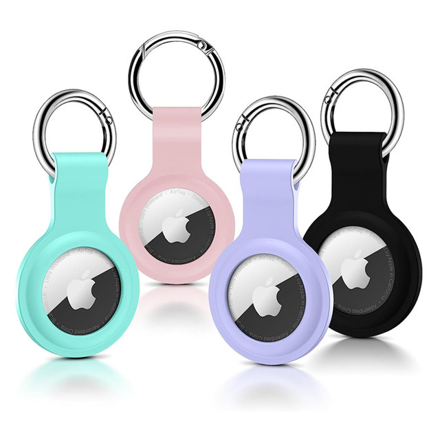 Protective Silicon Airtag Case Holder With Key Ring Case for Airtag
