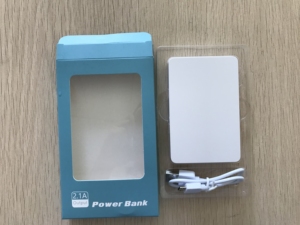 Batterie externe portable Carta, chargeur de téléphone, carte, 2 ports USB, batterie externe 5000mAh/4000mAh, 5V 2A - Product Image 5