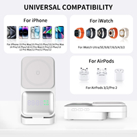 Meilleures ventes de table de réveil 15W multi-supports stations de téléphone portable en gros chargeur sans fil