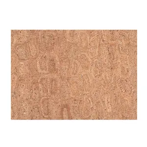 Thickness 1.4 mm Natural Cork Fabric DIY Crafts , Home Deco Cork Sheet Adhesive 20"*20" (1.4-1.5 mm)