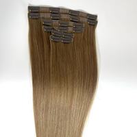 Extensions de cheveux invisibles à clipser, super double drawn, cheveux humains vierges européens, blondes, extensions à clipser en cheveux vierges