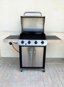 Parrilla de Gas de Acero Inoxidable de 5 Quemadores con Recubrimiento en Polvo, Control de Quemador Lateral con Perilla, Encendido Electrónico, Dispositivo de Seguridad de Llama - Product Image 3