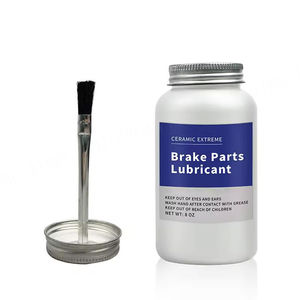 Bouteille de graisse blanche antiadhésive à friction extrême en céramique brossée pour pièces de frein personnalisées de 8 oz - Product Image 1