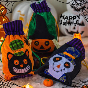 Sac à bonbons pour Halloween Sac fourre-tout citrouille non tissé Décoration de fête d'Halloween Sac à main pour enfants - Product Image 2