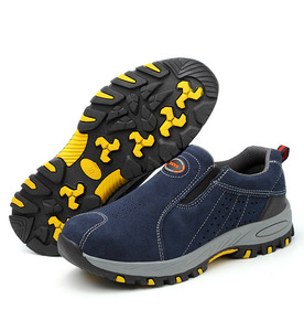 <span class=keywords><strong>Scarpe</strong></span> <span class=keywords><strong>Antinfortunistiche</strong></span> da Uomo di Alta Qualità con Punta in Acciaio, Nero Base con Blu Chiaro, Prezzo Conveniente, per Lavoro Invernale in Fabbrica e Cantiere, Suola in Gomma - Product Image 2