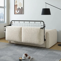 Canapé-lit pliable avec matelas intégré, design moderne et gain de place pour salon, hôtel, appartement modulaire