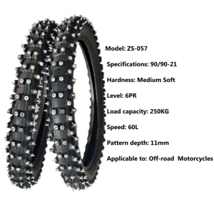 Neumáticos de <span class=keywords><strong>Nieve</strong></span> <span class=keywords><strong>con</strong></span> <span class=keywords><strong>Clavos</strong></span> <span class=keywords><strong>para</strong></span> Motocicleta 90/90-21, Neumáticos de Invierno <span class=keywords><strong>para</strong></span> Moto - Product Image 1