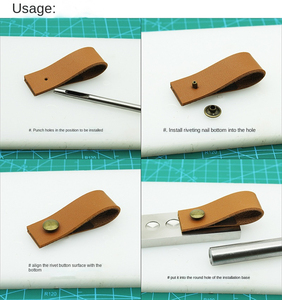 Thanh Đinh Tán Đinh Tán Đinh Tán Hai Mặt Dụng Cụ Lắp Đặt Đục Lỗ Tròn Bằng Da Tự Làm Gõ Tay - Product Image 6