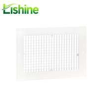 Grilles de ventilation carrées en aluminium et plastique, réglables, pour retour d'air HVAC, diffuseur de climatisation