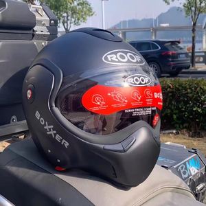 <span class=keywords><strong>Casco</strong></span> de Motocicleta Integral Abatible Estilo <span class=keywords><strong>Alien</strong></span> para Hombre y Mujer, <span class=keywords><strong>Casco</strong></span> de Conducción Modular Negro Mate - Product Image 5