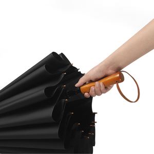 Parapluie inversé grande taille personnalisé 2026, coupe-vent, pas cher, avec impression de logo - Product Image 2