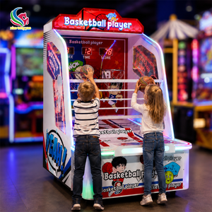 Machine de jeu de basket-ball d'arcade à monnayeur pour enfants, pliable, pour deux joueurs, pour centre commercial et parc - Product Image 1