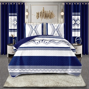 Thanh Lịch Đảo Ngược Vua Kích Thước Khăn Trải Bàn Bộ Đồ Giường Đặt 3-Mảnh Trọng Lượng Nhẹ Polyester In Trải Giường 2 Gối Shams Mềm Mại Phong Cách - Product Image 3