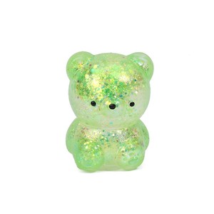 Hot Selling Maltose Slow <b>Rebound</b> Bear Squishy Toy Transparent Gold Glitter Bear Squishy Educational Stress Relief Fidget Toy - Product Image 3