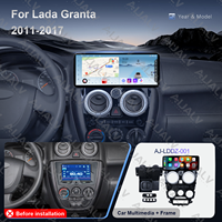 Aijia Vente en gros 12,3 pouces pour Lada Granta 2011-2017 Lecteur multimédia tactile Android Auto CarPlay GPS intégré Amplificateur