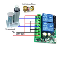 3000m longue portée émetteur DC12v 2ch Rf récepteur sans fil télécommande interrupteur 433 mhz pour Garge porte moteur serrure lumière
