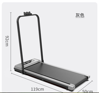 Tapis de course pliable ultra-silencieux contrôlé par application intelligente Équipement de gymnastique à domicile peu encombrant Écran LCD Marche électrique certifiée CE
