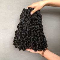 Extensiones de Cabello Virgen en Oferta, Cabello Rizado Euroasiático Super Double Drawn para Mujeres Negras