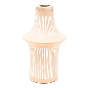 Handcrafted Eco Mix <b>Small</b> Decorative Flower Vase 8X8X13.5 In Sustainable Stylish Accent Piece - Product Image 3