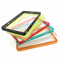 Étui de protection transparent anti-abrasion pour cartes de crédit, style minimaliste arc-en-ciel, compatible avec les slabs de cartes gradées BGS/SGC