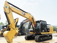 Excavatrice sur chenilles d'occasion Caterpillar 320E, système hydraulique stable, pelle de taille moyenne pour projets de construction