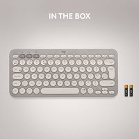 Teclado Bluetooth multidispositivo Logitech K380 con perfil delgado compacto Easy-Switch para Mac