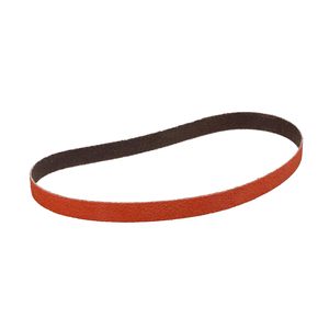 Bande abrasive en tissu 3M 777F, grain céramique, utilisation humide/sèche, largeur 1/2 po x longueur 18 po, grain 80, orange (lot de 200) - Product Image 1