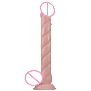 Long Spiral Simulation Penis für den Außenhandel, europäische und amerikanische Frauen Mastur bator, Adult Sex Toy - Product Image 5