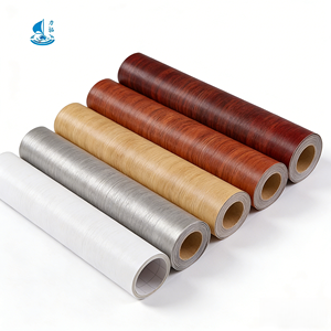 Película de PVC con Aspecto de Madera Lituo, Lámina de Membrana de Pared Acanalada de PVC, Película Decorativa de PVC <span class=keywords><strong>para</strong></span> Pared - Product Image 2