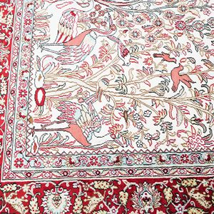 Alfombra turca pequeña <span class=keywords><strong>de</strong></span> 4,5x6,5 pies, Alfombra <span class=keywords><strong>de</strong></span> seda persa anudada a mano <span class=keywords><strong>cerca</strong></span> <span class=keywords><strong>de</strong></span> <span class=keywords><strong>mí</strong></span> - Product Image 5