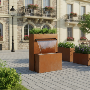 Fournisseur <span class=keywords><strong>en</strong></span> gros de jardinières <span class=keywords><strong>en</strong></span> acier Corten, pots à fleurs <span class=keywords><strong>en</strong></span> métal pour projets de jardinage, grossiste, distributeur, importateur - Product Image 2