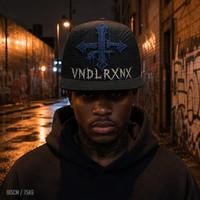 Casquette Snapback à visière plate, brodée, 5 panneaux, style Trucker, avec face avant en mousse et filet, style West Coast Gothic Chicano Urban Streetwear, en gros