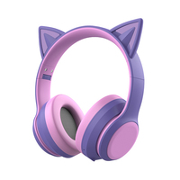 Offre Spéciale P47 Microphone Bluetooth sans fil drôle téléphone unique mignon chat oreille casque de jeu casque