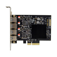 Carte d'acquisition industrielle interne PCI Express X4 ASM3142 à quatre ports USB 3.1-A 10 Gbit/s en stock
