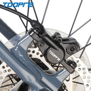 TOOPRE MTB Bicicleta Frenos de disco hidráulicos de doble pistón Rotores de 160mm Placa de pinza de aceite Abrazadera trasera delantera Freno de bicicleta de mango de 22,2mm - Product Image 3