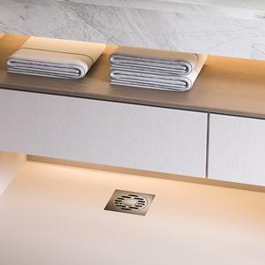 Siphon de sol en acier inoxydable SUS 304 épaissi, anti-odeur, rectangulaire, pour salles de bain, douches, toilettes et machines à laver - Product Image 3