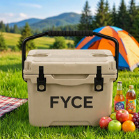 Glacière rigide la plus compacte de 15 L, personnalisée, en PE rotomoulé, durable, étanche, portable, isolée, antidérapante, avec maintien de la glace pendant 5 jours