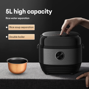 Cuisinière à riz automatique intelligente numérique avec fonction de cuisson à la vapeur, désucreur, <span class=keywords><strong>en</strong></span> acier inoxydable, électrique, plastique, portable, 3L, 4L, 5L - Product Image 2