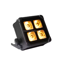Projecteurs LED PAR sans fil étanches IP65 4x20W 6-en-1 RGBWA+UV sur batterie avec Wi-Fi et télécommande IR pour mariages, fêtes, scènes