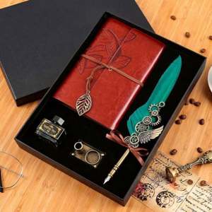 Coffrets cadeaux de stylos plume à plumes différentes 2021 pour femmes - Journée des enseignants, boîte carrée petite/grande, impression UV, coffret cadeau personnalisé en relief - Product Image 3