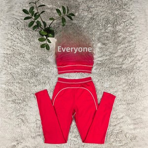 Conjunto de Yoga de 2 Piezas para Mujer, Personalizado con Logotipo, Diseño Antiarrugas, Chaleco Deportivo sin Mangas, Cintura Alta, con Diseño de Aloe - Product Image 6