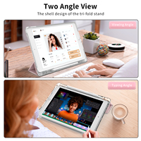 Kenke mignon bébé rose translucide coque arrière iPad housse pour iPad 10.2 pouces 9th Gen 2021 8th Gen 2020 7th Gen 2019 étui