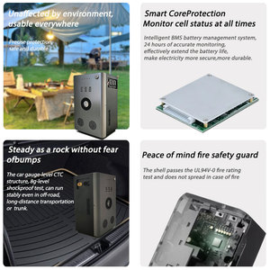 Portable Power Station Outdoor Camping 300w 500w 1000w 1000wh Lithium <b>Battery</b> Solar Generator <b>Backup</b> Energy Storage Large Capaci - Product Image 5